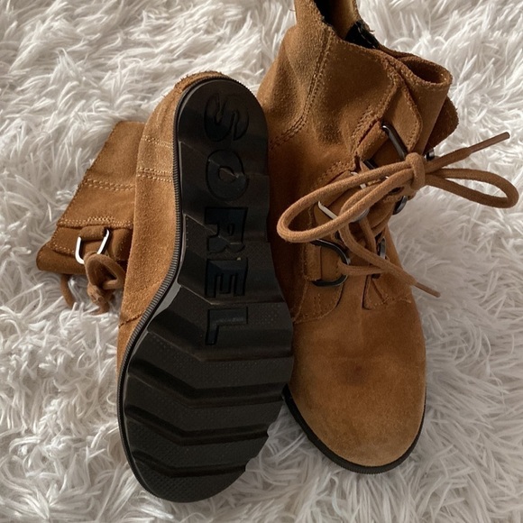 Sorel Joan of arc ll raw leather wedge boots - Picture 7 of 10